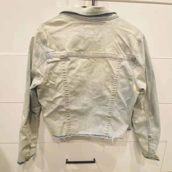 True Religion Oversized Cropped Jean Jacket “trucker jacket” - Picture 9 of 14